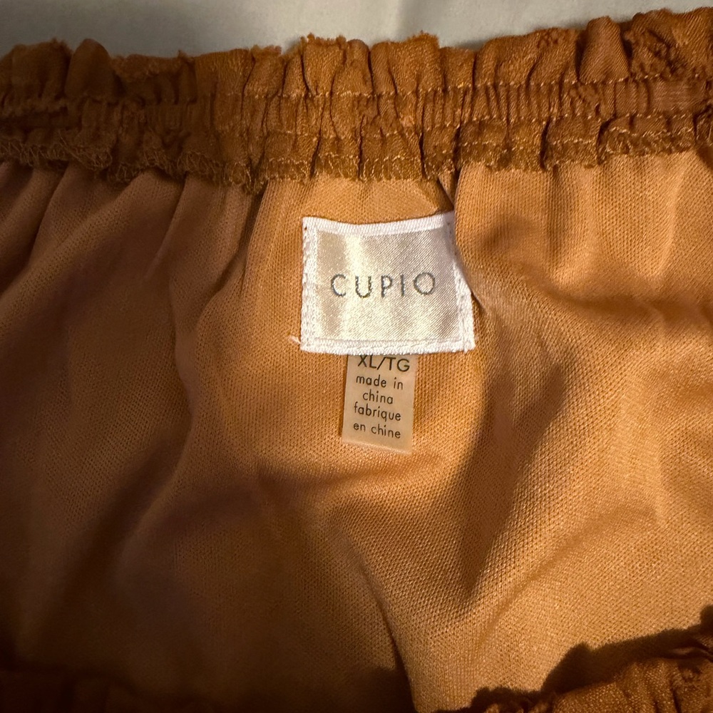 Cupio Terracotta Off-Shoulder Top - Picture 2 of 3